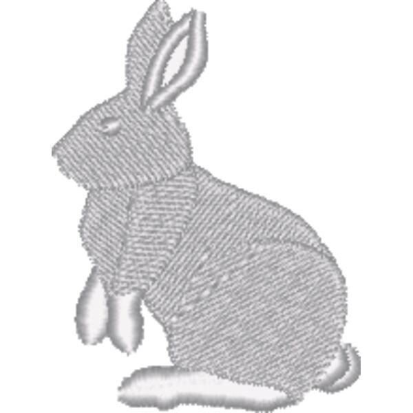 Bunny Silhouette 41 D1496 Thumbnail