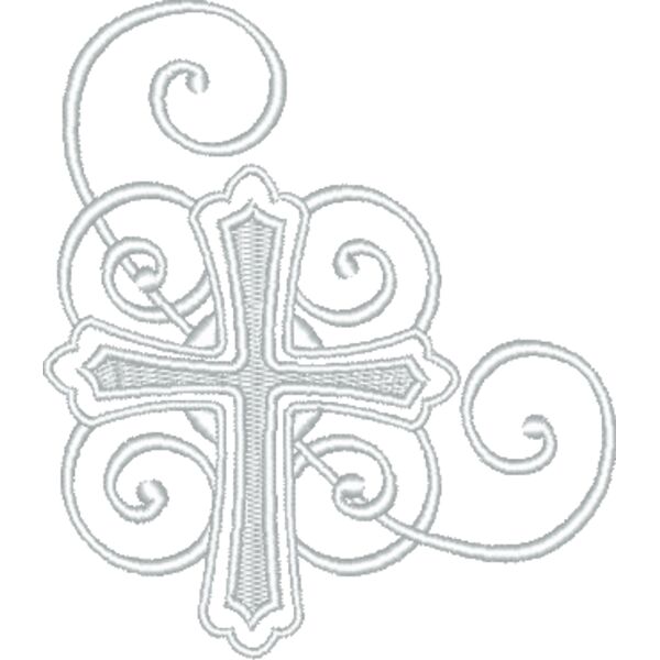 Cross with Swirls  Thumbnail