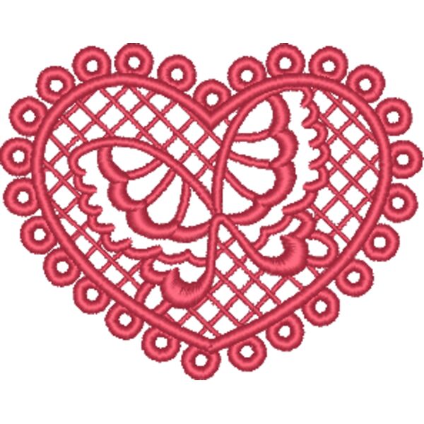Butterfly Lace Heart Thumbnail
