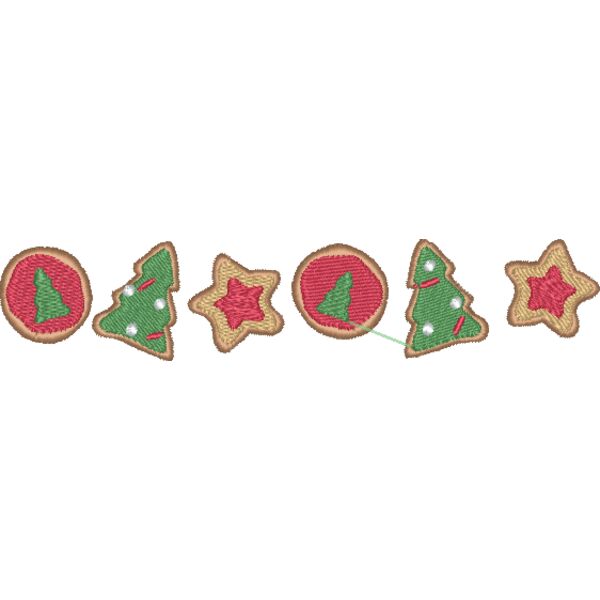 Christmas Cookies Border Thumbnail