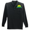 Long Sleeve Silk Touch Polo with Pocket Thumbnail