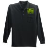Long Sleeve Silk Touch Polo with Pocket Thumbnail