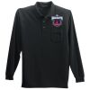 Long Sleeve Silk Touch Polo with Pocket Thumbnail