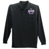 Long Sleeve Silk Touch Polo with Pocket Thumbnail