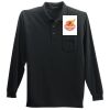 Long Sleeve Silk Touch Polo with Pocket Thumbnail