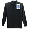 Long Sleeve Silk Touch Polo with Pocket Thumbnail