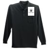 Long Sleeve Silk Touch Polo with Pocket Thumbnail