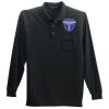 Long Sleeve Silk Touch Polo with Pocket Thumbnail