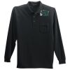 Long Sleeve Silk Touch Polo with Pocket Thumbnail
