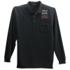 Long Sleeve Silk Touch Polo with Pocket Thumbnail