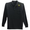 Long Sleeve Silk Touch Polo with Pocket Thumbnail