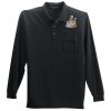 Long Sleeve Silk Touch Polo with Pocket Thumbnail