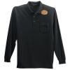 Long Sleeve Silk Touch Polo with Pocket Thumbnail