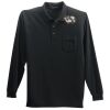 Long Sleeve Silk Touch Polo with Pocket Thumbnail