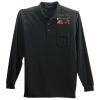 Long Sleeve Silk Touch Polo with Pocket Thumbnail