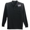 Long Sleeve Silk Touch Polo with Pocket Thumbnail