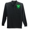 Long Sleeve Silk Touch Polo with Pocket Thumbnail
