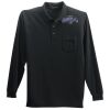 Long Sleeve Silk Touch Polo with Pocket Thumbnail