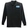 Long Sleeve Silk Touch Polo with Pocket Thumbnail