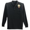 Long Sleeve Silk Touch Polo with Pocket Thumbnail