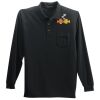 Long Sleeve Silk Touch Polo with Pocket Thumbnail