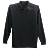 Long Sleeve Silk Touch Polo with Pocket Thumbnail