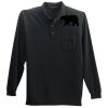 Long Sleeve Silk Touch Polo with Pocket Thumbnail
