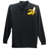 Long Sleeve Silk Touch Polo with Pocket Thumbnail