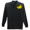 Long Sleeve Silk Touch Polo with Pocket Thumbnail