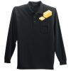 Long Sleeve Silk Touch Polo with Pocket Thumbnail
