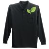 Long Sleeve Silk Touch Polo with Pocket Thumbnail