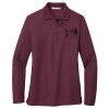 Ladies Silk Touch Long Sleeve Polo Thumbnail