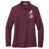 Ladies Silk Touch Long Sleeve Polo Thumbnail