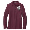 Ladies Silk Touch Long Sleeve Polo Thumbnail