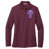 Ladies Silk Touch Long Sleeve Polo Thumbnail