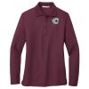 Ladies Silk Touch Long Sleeve Polo Thumbnail