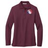 Ladies Silk Touch Long Sleeve Polo Thumbnail