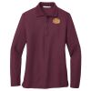 Ladies Silk Touch Long Sleeve Polo Thumbnail