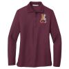 Ladies Silk Touch Long Sleeve Polo Thumbnail