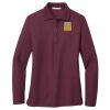 Ladies Silk Touch Long Sleeve Polo Thumbnail