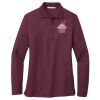 Ladies Silk Touch Long Sleeve Polo Thumbnail