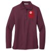 Ladies Silk Touch Long Sleeve Polo Thumbnail