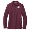 Ladies Silk Touch Long Sleeve Polo Thumbnail