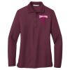 Ladies Silk Touch Long Sleeve Polo Thumbnail
