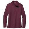 Ladies Silk Touch Long Sleeve Polo Thumbnail