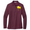 Ladies Silk Touch Long Sleeve Polo Thumbnail