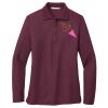 Ladies Silk Touch Long Sleeve Polo Thumbnail