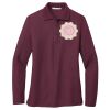 Ladies Silk Touch Long Sleeve Polo Thumbnail
