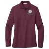 Ladies Silk Touch Long Sleeve Polo Thumbnail