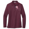Ladies Silk Touch Long Sleeve Polo Thumbnail